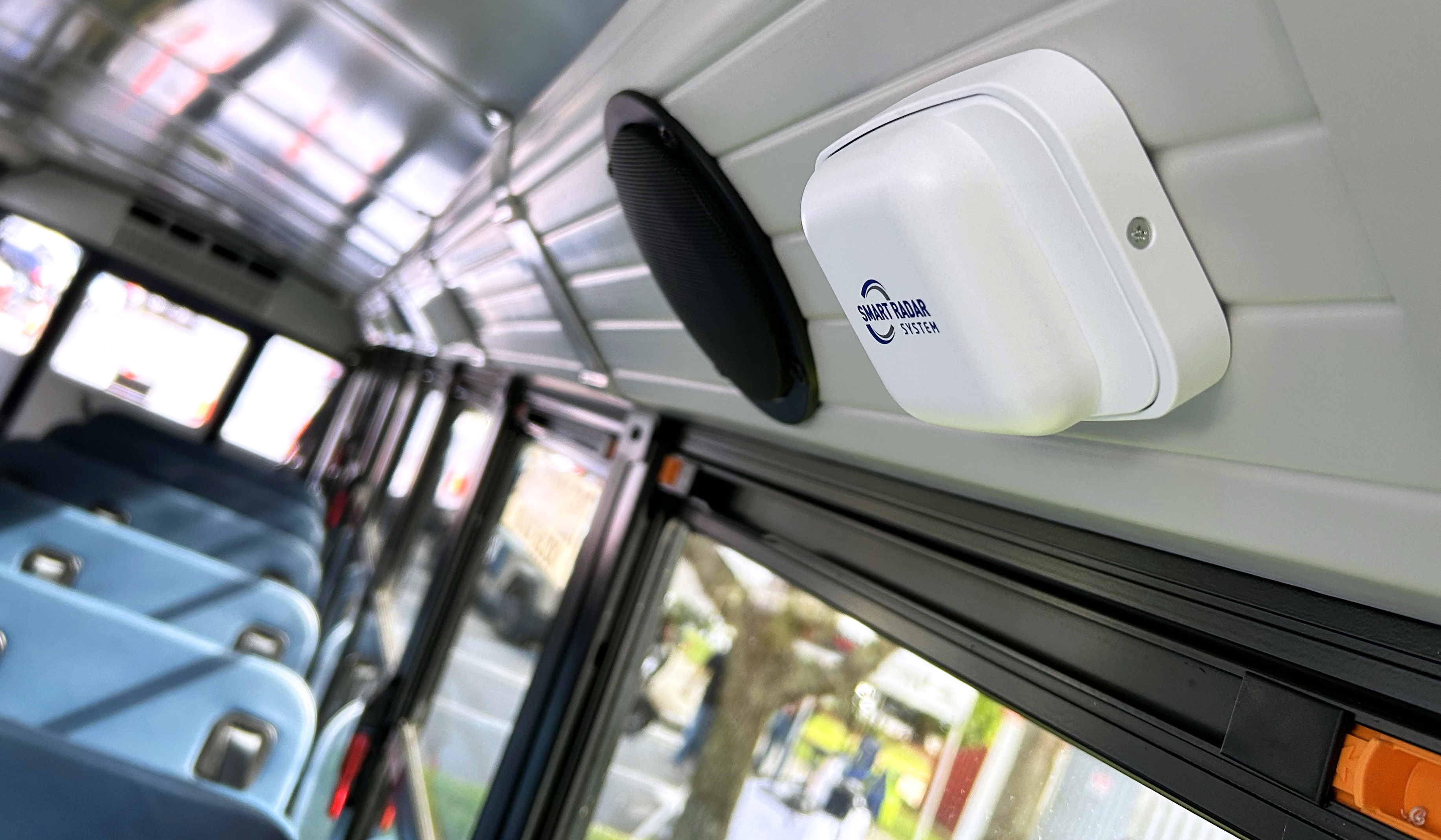 A sensor in the 4D school bus safety system by Smart Radar.